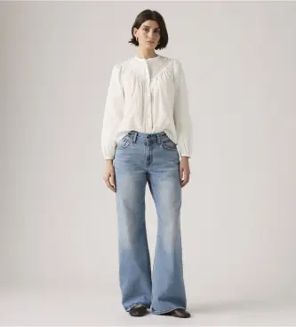 per donna 005DO-0000 Jeans larghi blu (23/29), Casual, Cotone, Denim