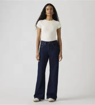 per donna 005DO-0022 Jeans larghi blu navy (23/29), Casual, Cotone, Denim