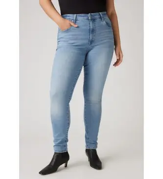 per donna 18882-0601 721 Jeans skinny blu a vita alta (30/34), Casual, Cotone, Denim