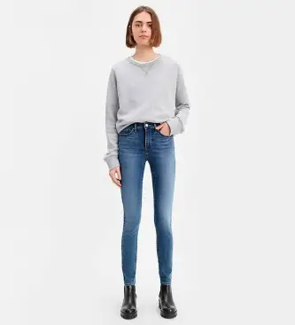 per donna 19626-0262 Jeans skinny fit 311 blu (26/28), Casual, Cotone, Sostenibile