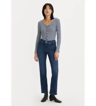 per donna 39250-0124 Jeans blu classici dritti (26/30), Casual, Cotone, Denim