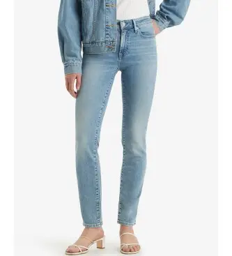 per donna A6199-0013 Jeans Skinny 712 con Tasca a Filetto Blu (26/32), Casual, Cotone, Denim