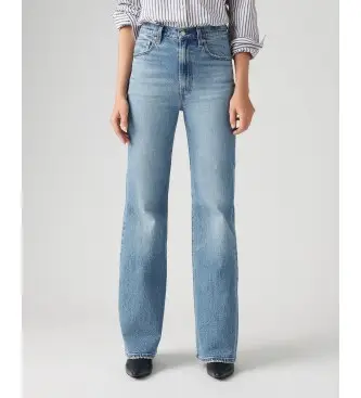 per donna A7503-0020 Jeans a campana con gabbia toracica blu (24/32), Casual, Cotone, Denim