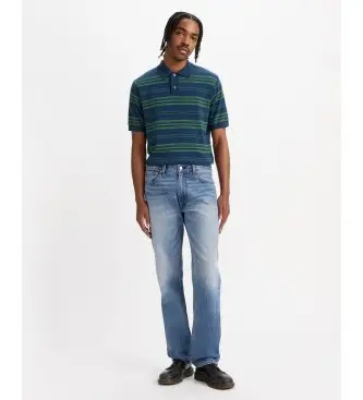 per uomo 000LO-0004 Jeans 555 Relaxed Straight blu (29/32), Casual, Cotone, Denim