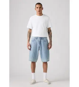 per uomo 001JM-0006 Bermuda 478 Baggy blu (28/12), Casual, Cotone, Denim