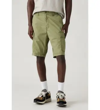 per uomo 001KG-0013 Bermuda cargo Green Carrier (30), Casual, Verde, Cotone