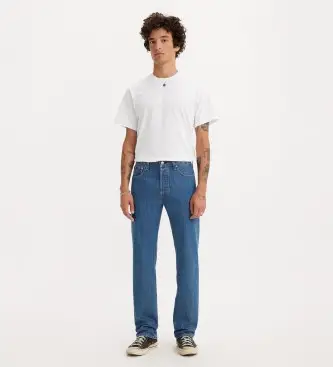 per uomo 00501-0193 Jeans 501 blu originali (30/32), Casual, Cotone, Denim