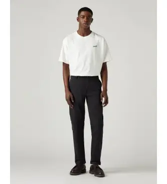 per uomo 17196-0005 Pantaloni Chino Standard Taper XX neri (40/32), Nero, Casual, Cotone