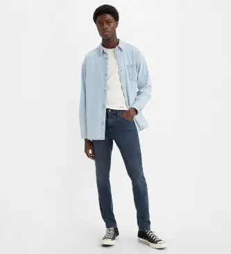 per uomo 28833-1193 Jeans 512 Slim Taglio affusolato Blu (30/32), Casual, Cotone, Denim