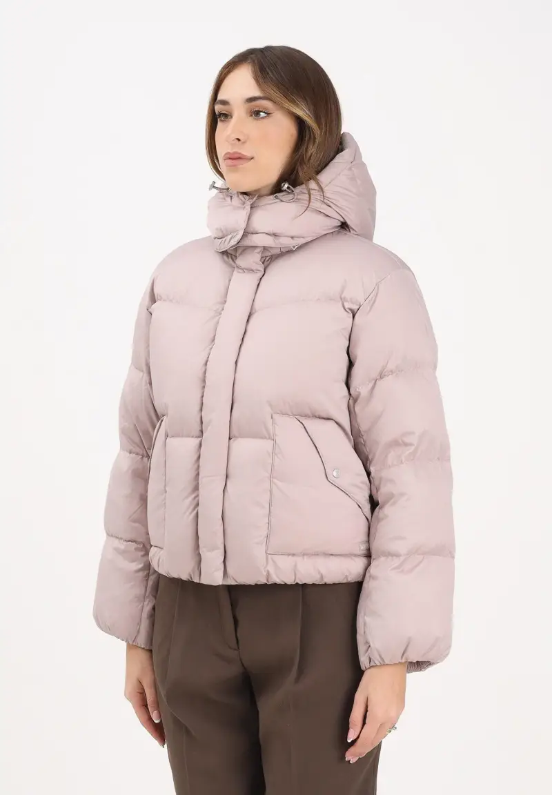 Piumino Western beige da donna