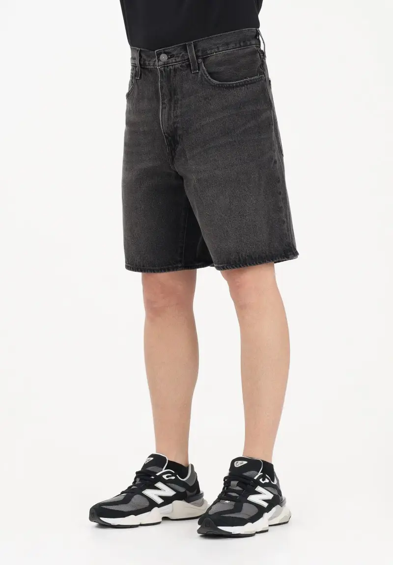 LEVI S Shorts 468™ Loose in denim nero da uomo
