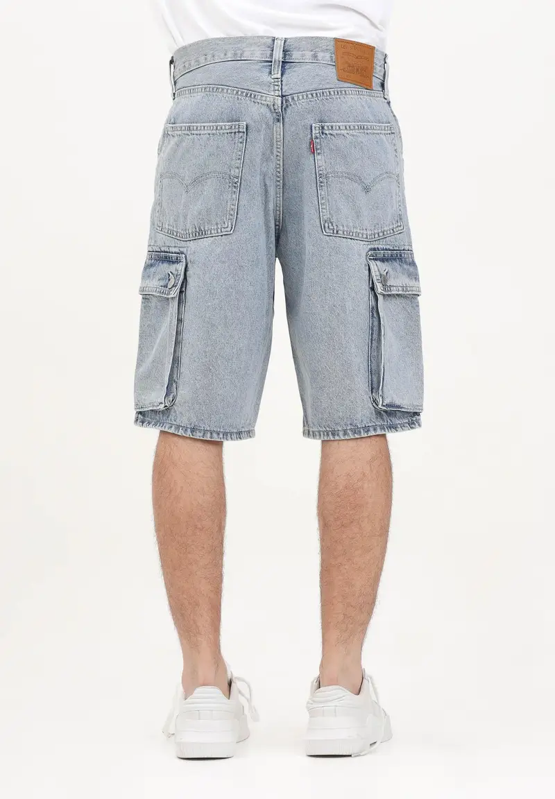 Shorts 478™ Baggy Cargo in denim chiaro da uomo miniatura 3