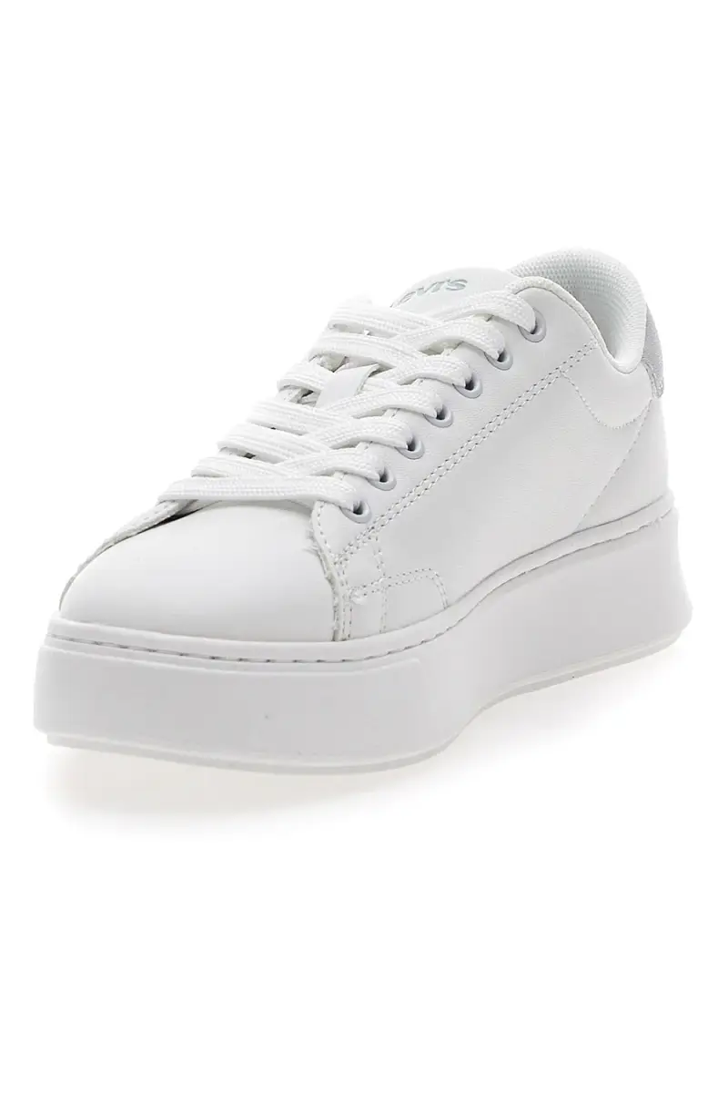 Sneakers bianche con dettaglio argentato LEVI'S AMBER [BIANCO] miniatura 3