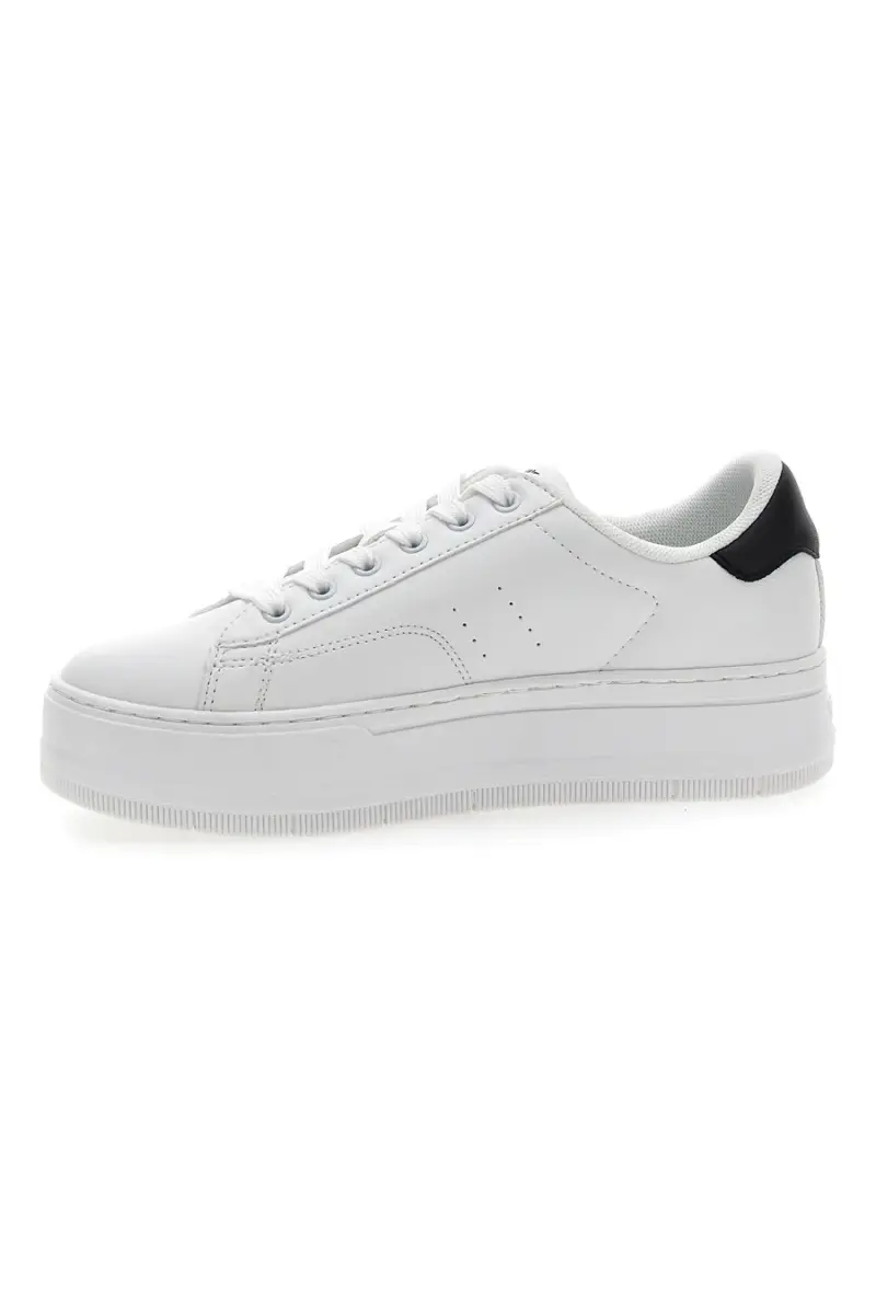 Sneakers BIanche con Suola Flatform Levi s Tampa [WHITE miniatura 4
