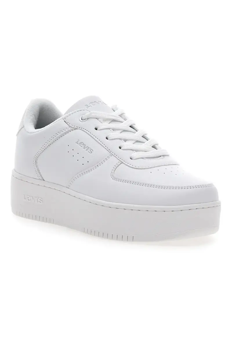 Sneakers Bianche con Tomaia Traforata e Platform LEVI'S NEW UNION BOLD [BIANCO] miniatura 2