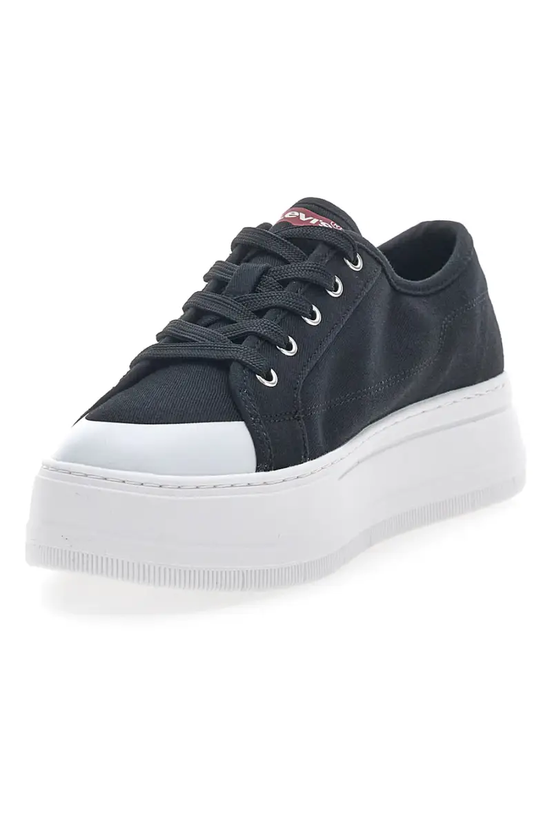 Sneakers in Tela Nere Levi's VTAM0031T [NERO] miniatura 3