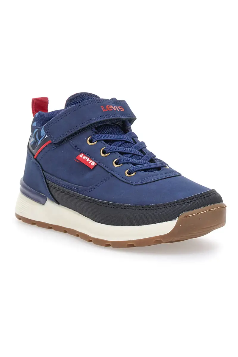 Sneakers mid-cut blu con velcro LEVI'S ASCOT REFRESH [NAVY] miniatura 2
