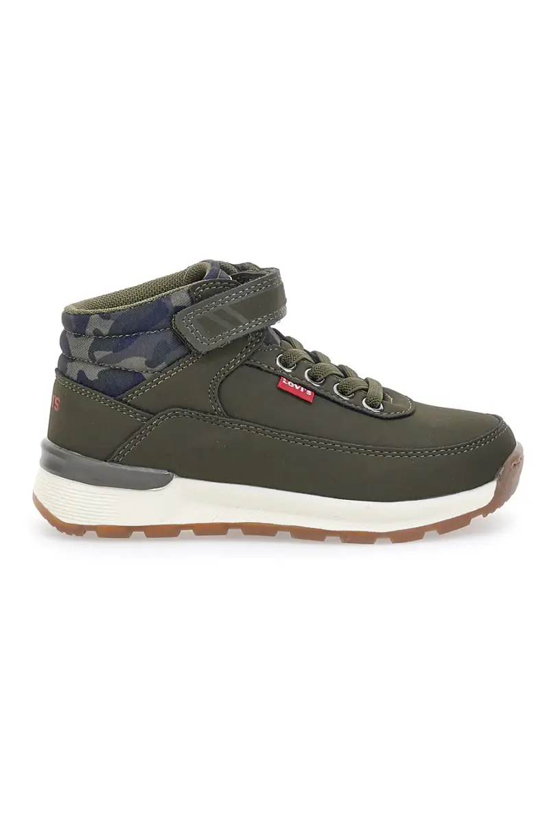 Sneakers mid-cut verdi con velcro LEVI'S ASCOT MINI [KHAKI]