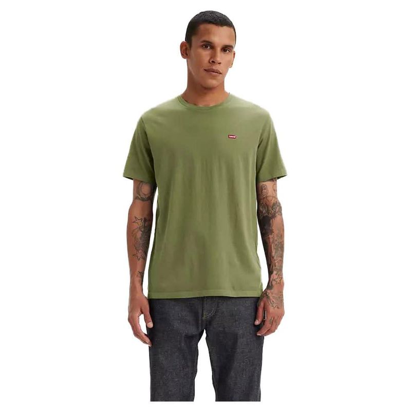 LEVI'S Maglietta Uomo Bluish Olive Slub XS