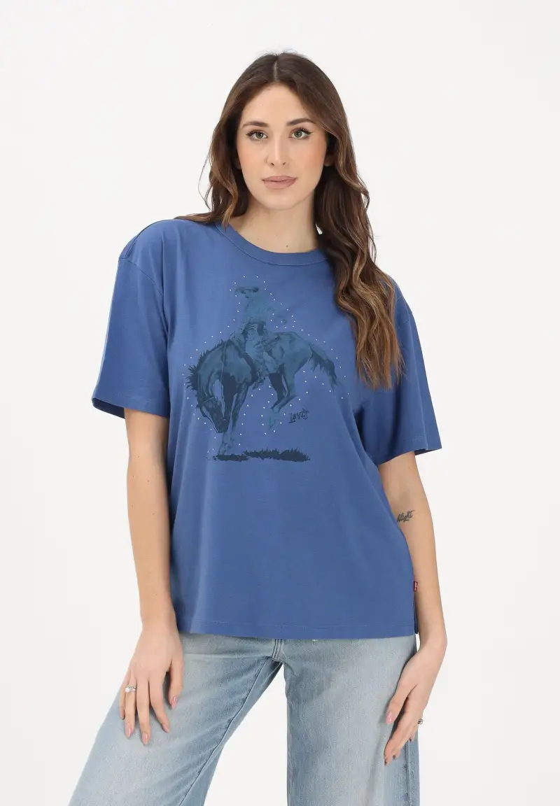 LEVI'S® T-shirt Donna Blu 4346452 miniatura 2