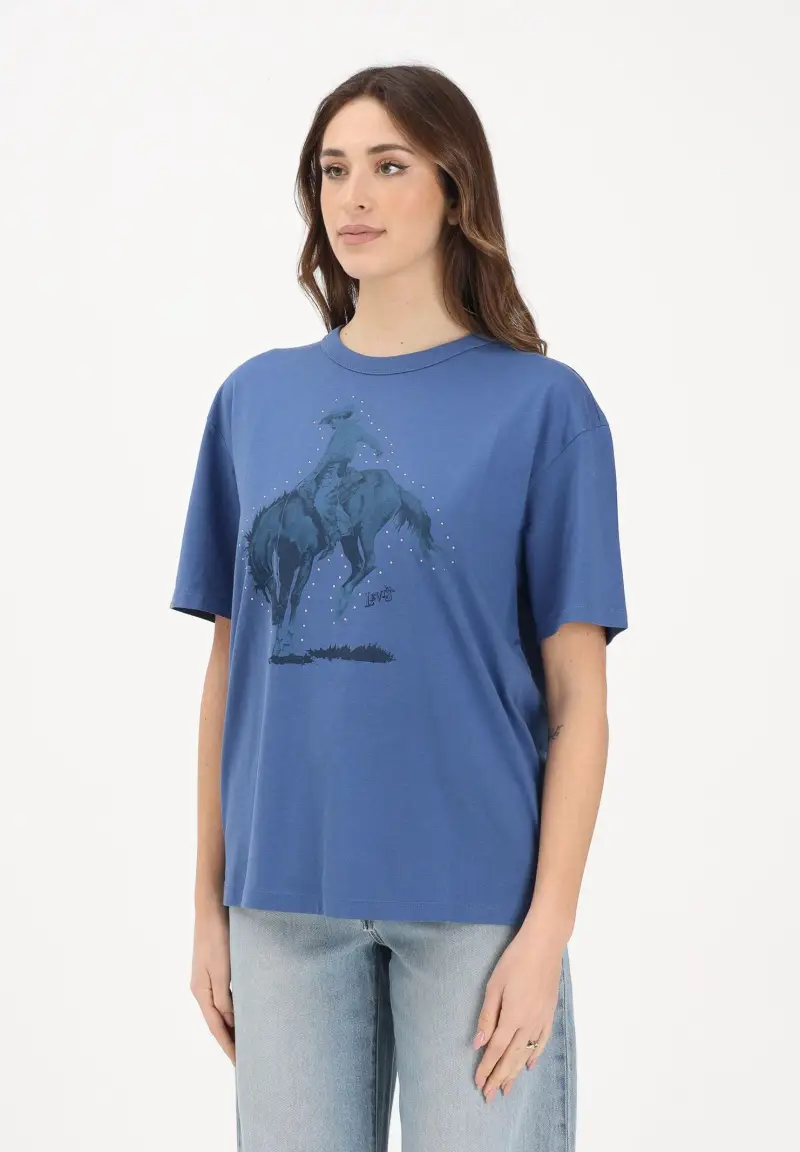 LEVI S T-shirt a manica corta Graphic Tabor blu da donna