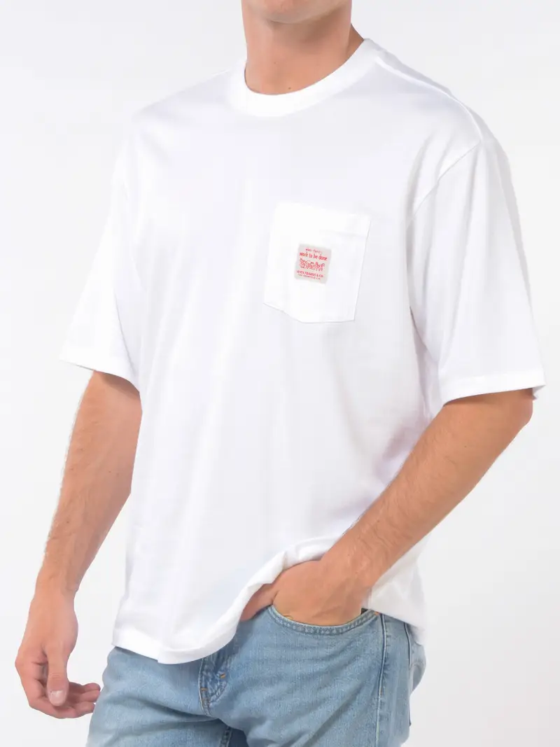 t Shirt da uomo Levi s® con tasca e logo Bianco