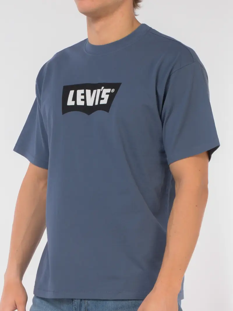t Shirt da uomo Levi s® girocollo maxi logo Blu