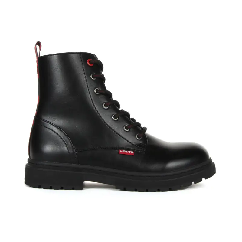 Anfibi bordeaux con logo