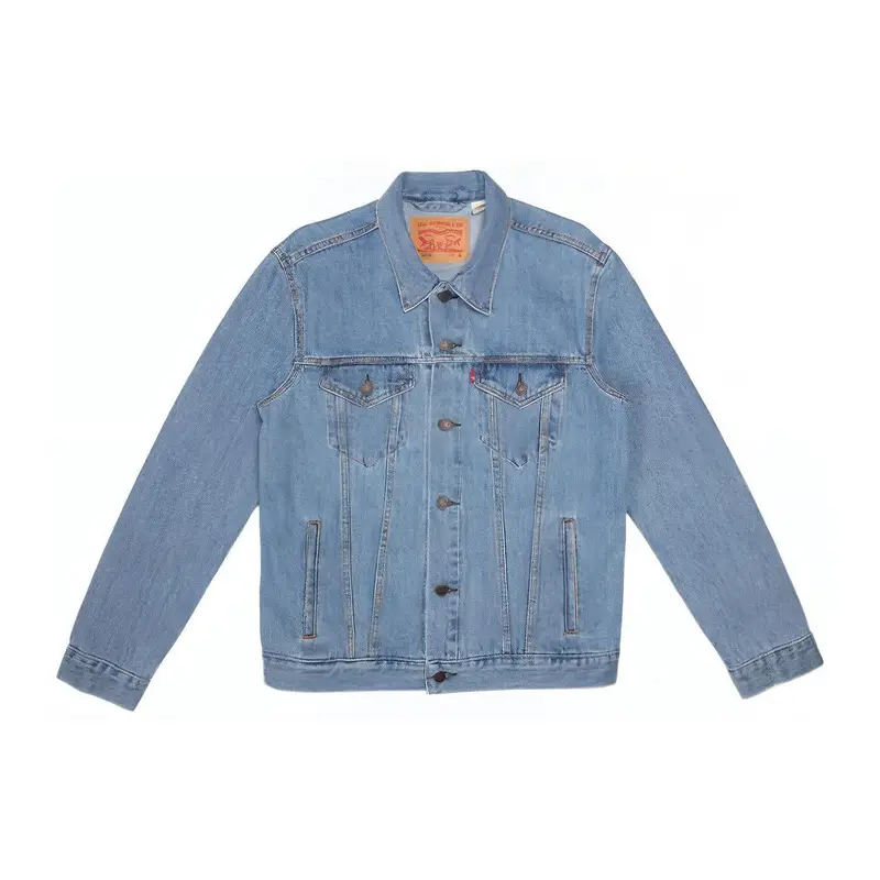 Giacca di jeans Levis tinta unita monopetto con tasche Uomo Capispalla Blu 72334-0131 XS