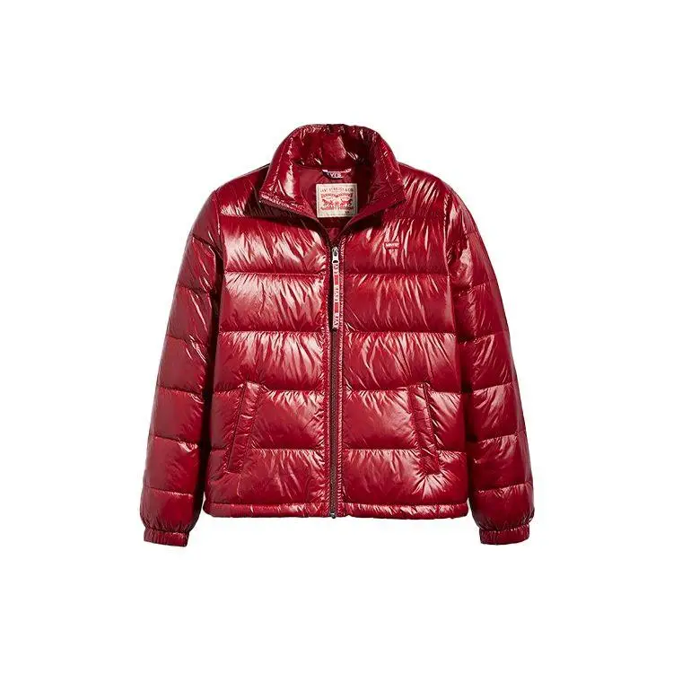 Levi's Giacca Piumino Donna Manica Lunga Collo Alto con Zip Lucida