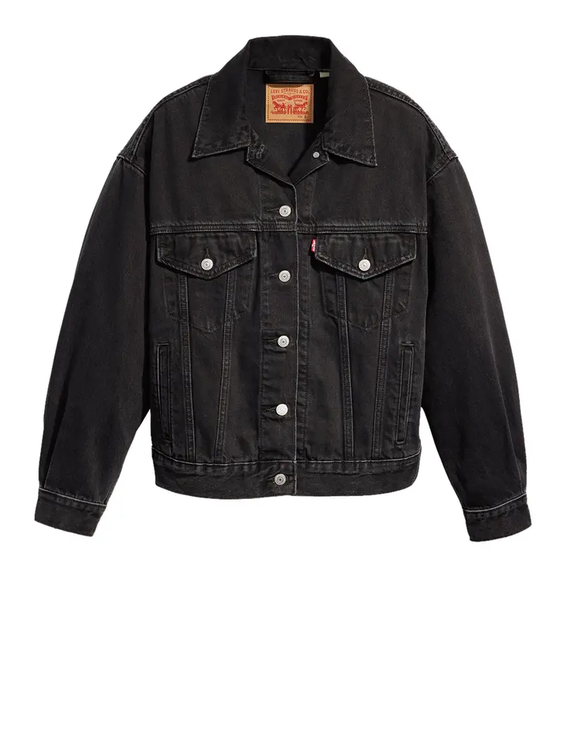 giubbino di jeans levis 90s trucker da donna - nero
