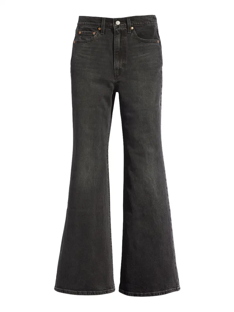 jeans a zampa levis da donna - nero l30