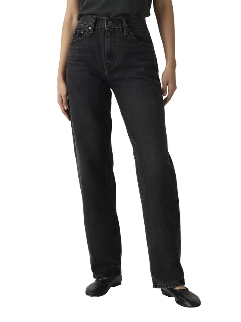 jeans straight levis da donna - nero l30