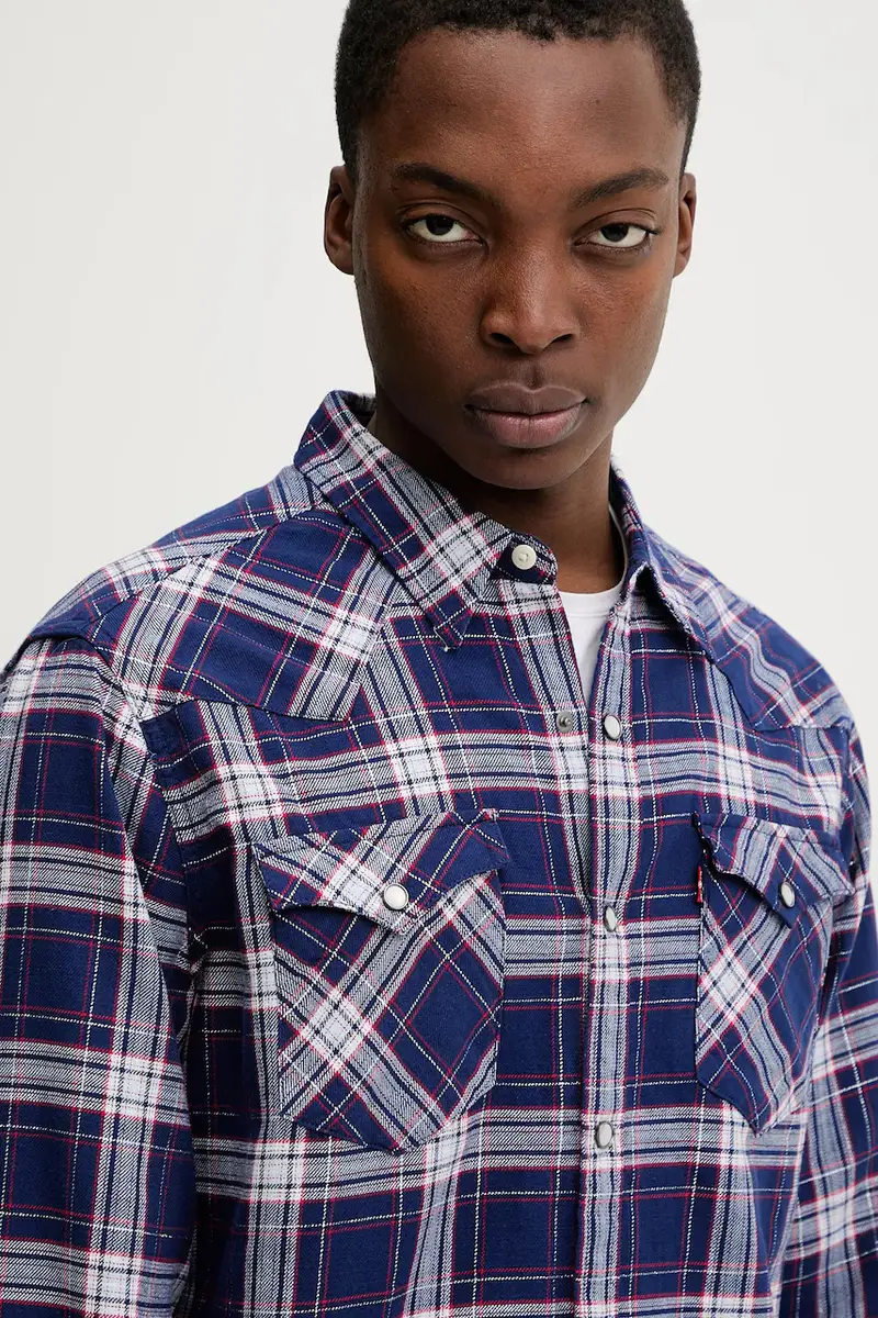 Levi camicia Blu navy miniatura 4