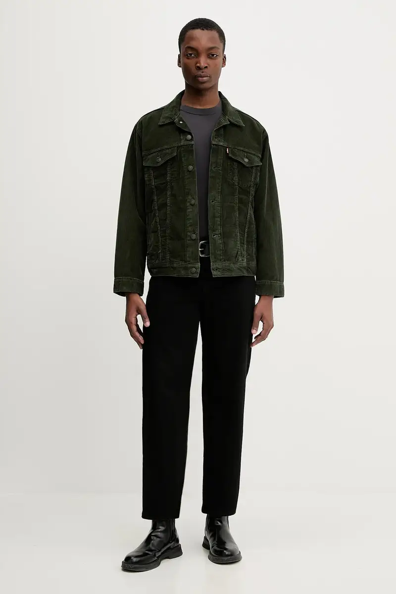 Levi giacca in cotone Verde miniatura 2