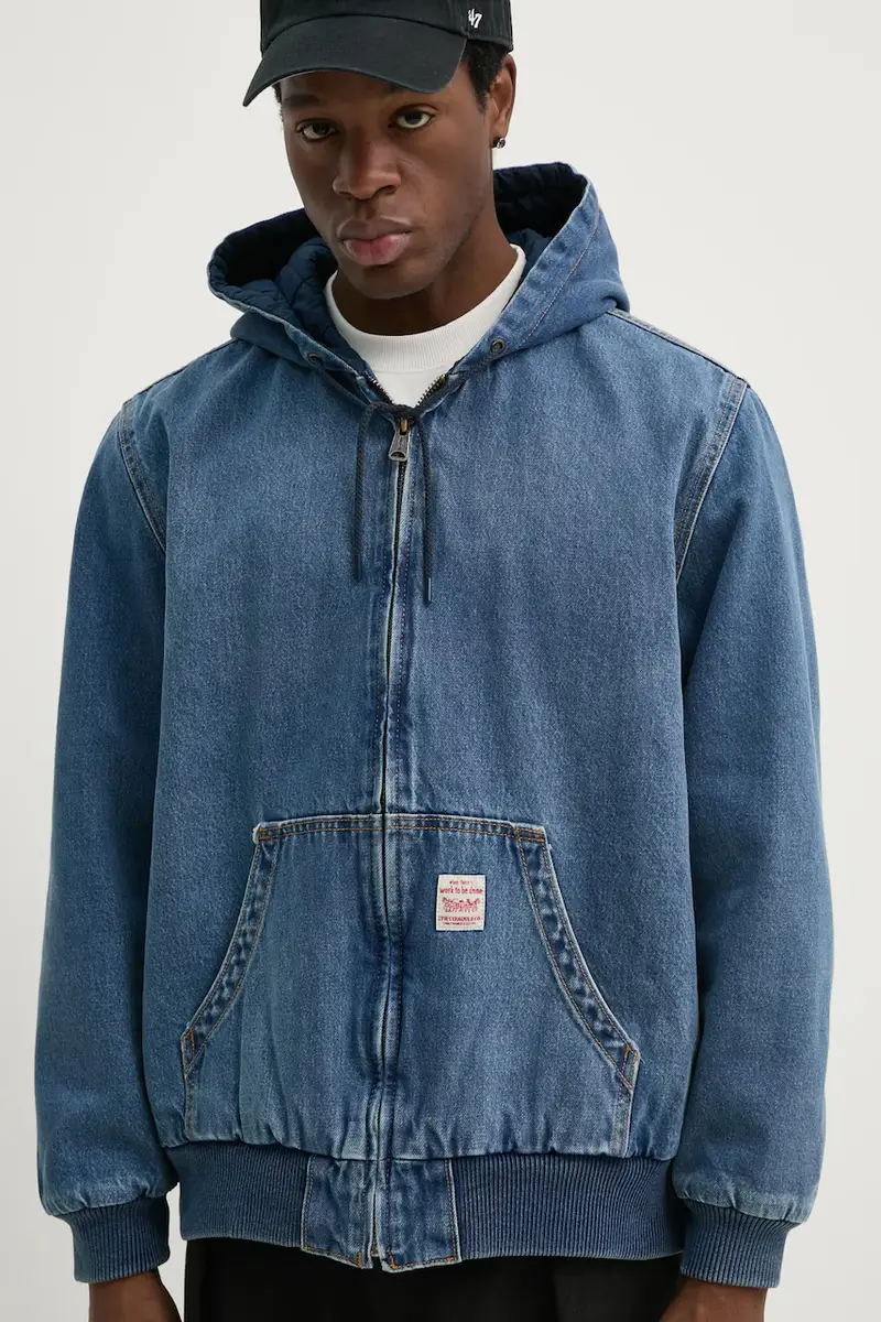 Levi giacca POTRERO DENIM HOODY Blu miniatura 4