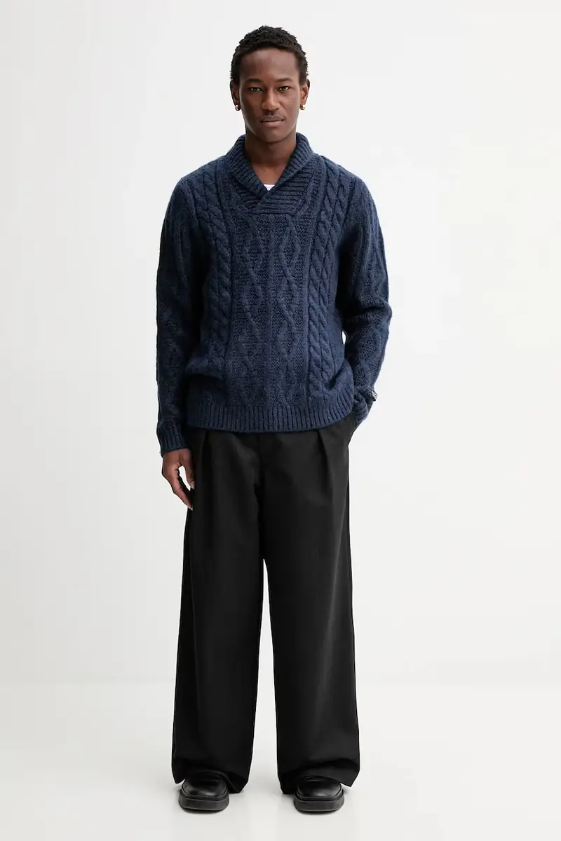 Levi maglione in misto lana Blu miniatura 2