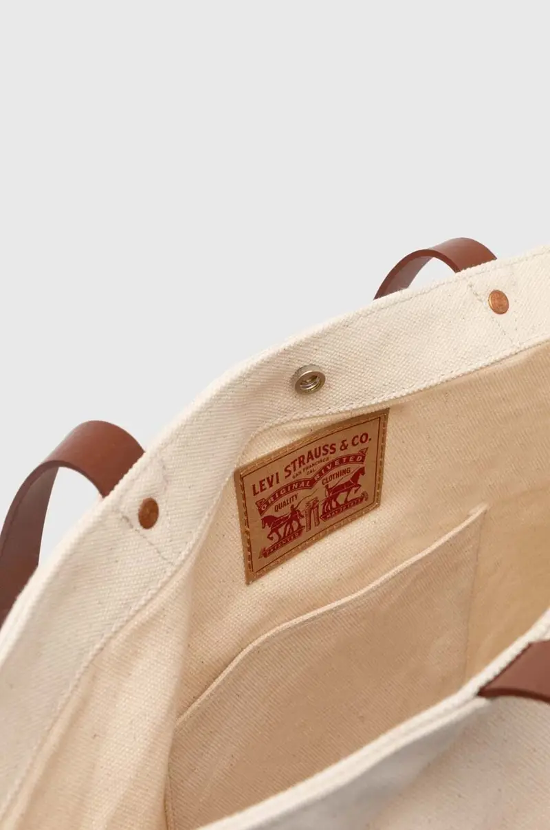 Levi's borsa colore beige miniatura 4