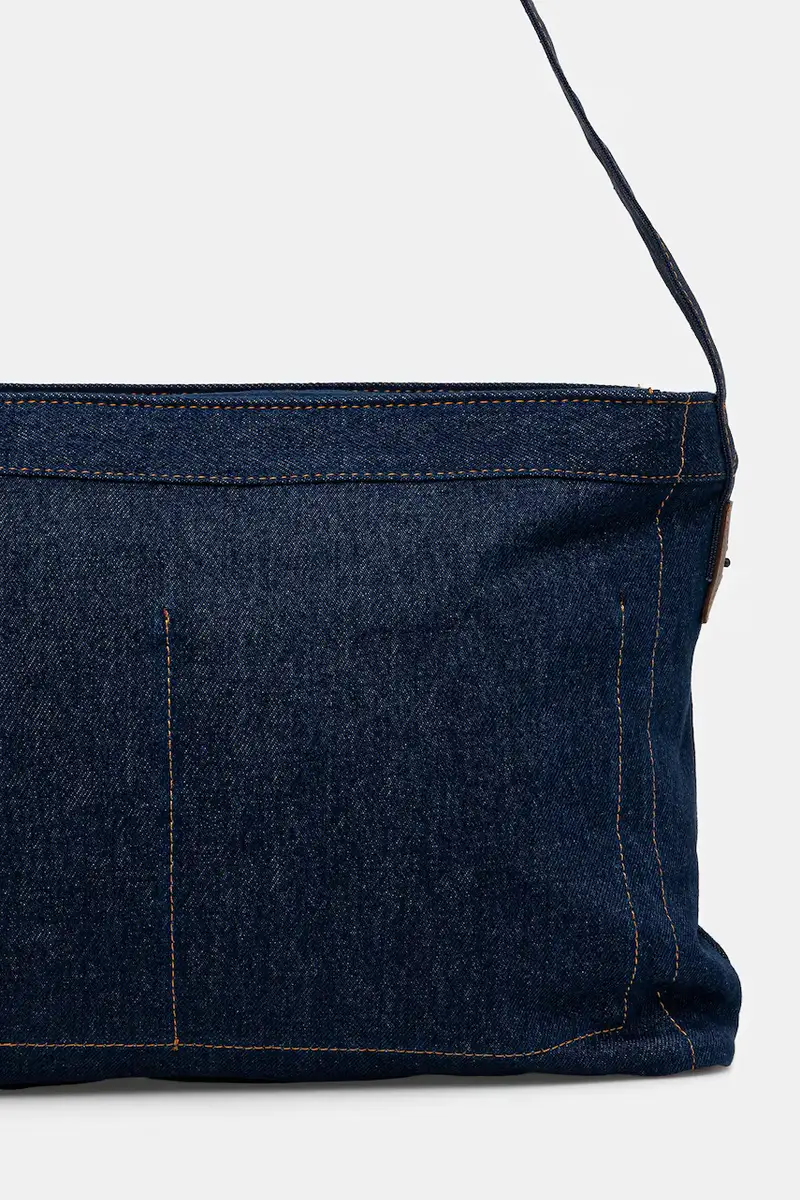 Levi's borsa in denim colore blu navy 002GV-0001 miniatura 3