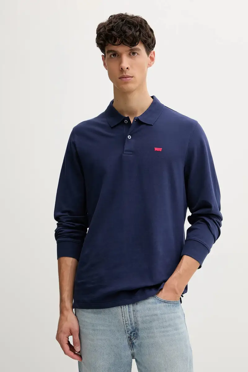 Levi's camicia a maniche lunghe colore blu A5797