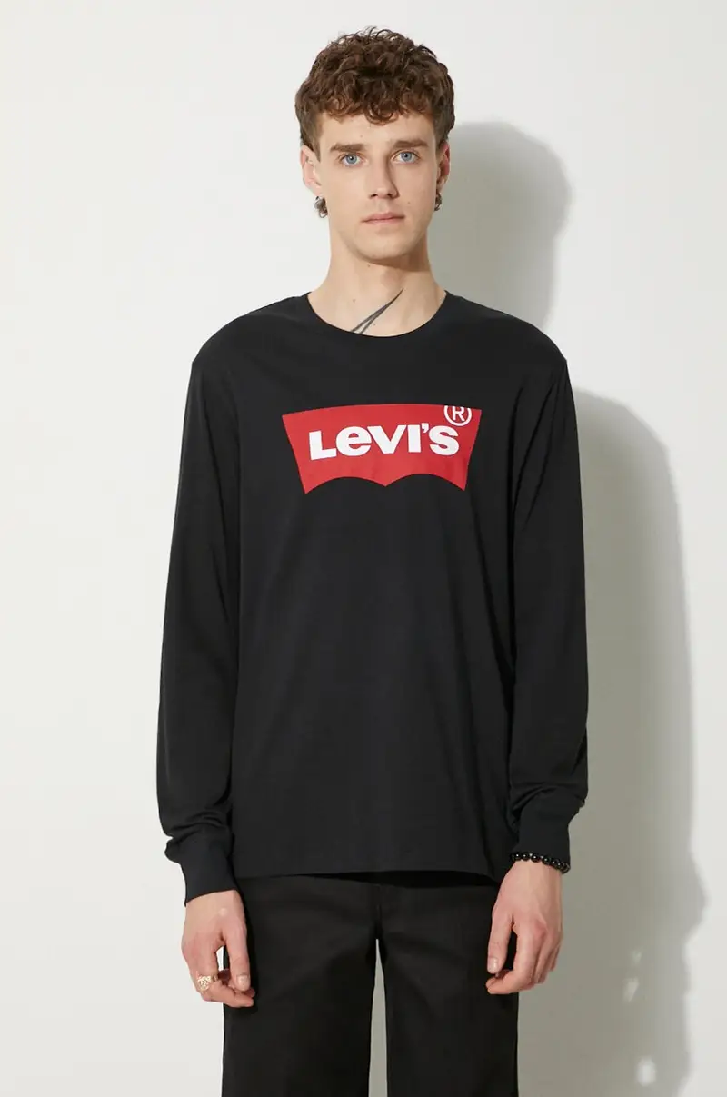 Levi's camicia a maniche lunghe Nero