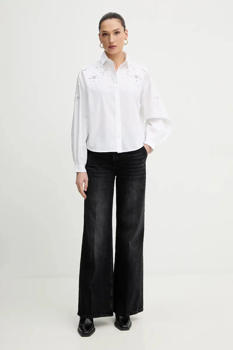 Levi's camicia in cotone Bianco miniatura 2