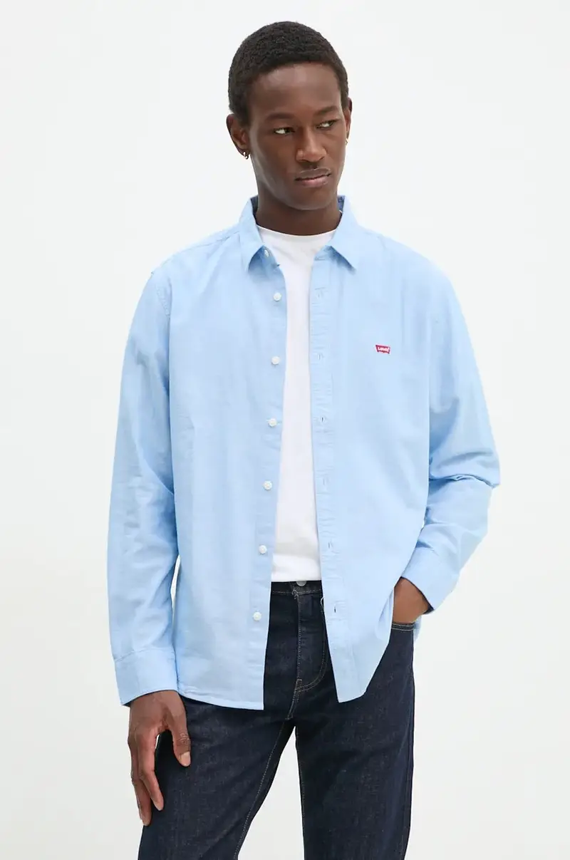 Levi's camicia in cotone Blu