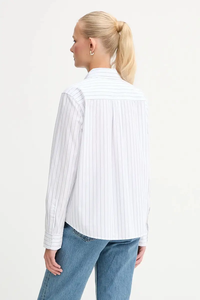 Levi's camicia in cotone donna colore bianco 34574 miniatura 3