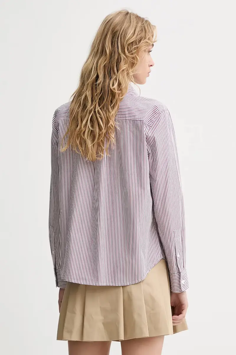 Levi's camicia in cotone donna colore marrone 34574 miniatura 3