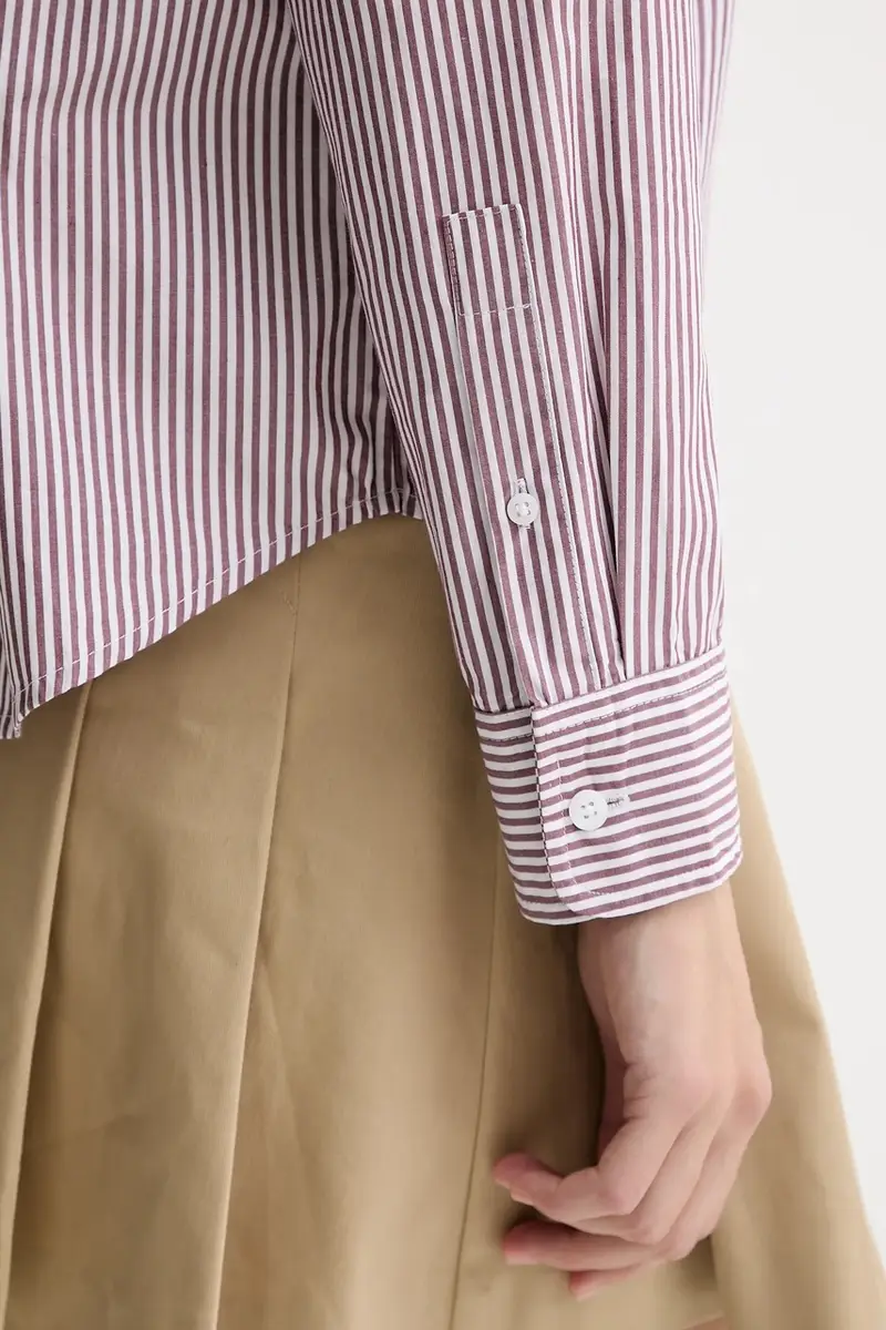 Levi's camicia in cotone donna colore marrone 34574 miniatura 5