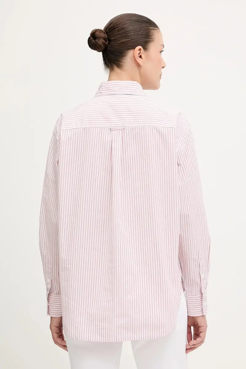 Levi's camicia in cotone donna colore rosa 001HM miniatura 3