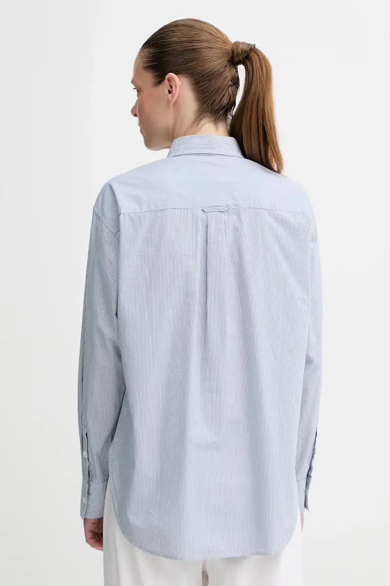 Levi's camicia in cotone HARLIE NOVELTY BF SHIRT donna colore blu 001NI miniatura 3
