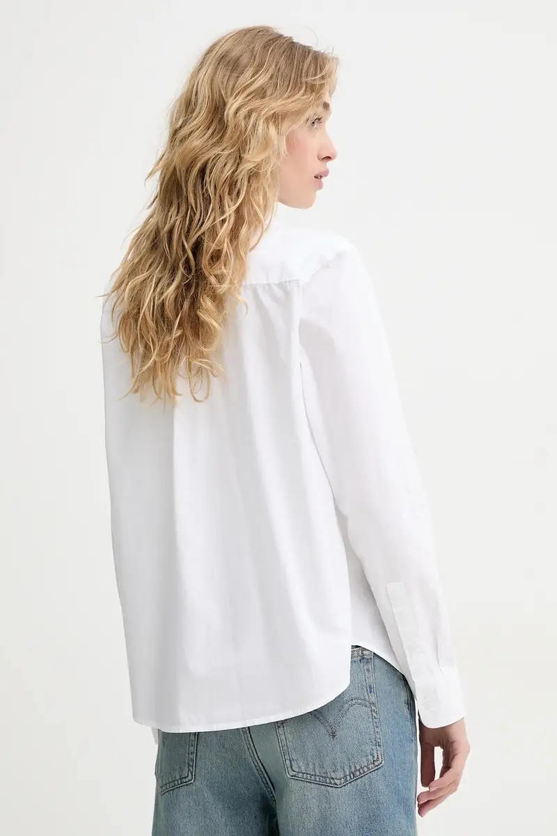 Levi's camicia in cotone THE CLASSIC BW SHIRT donna colore bianco 34574 miniatura 3