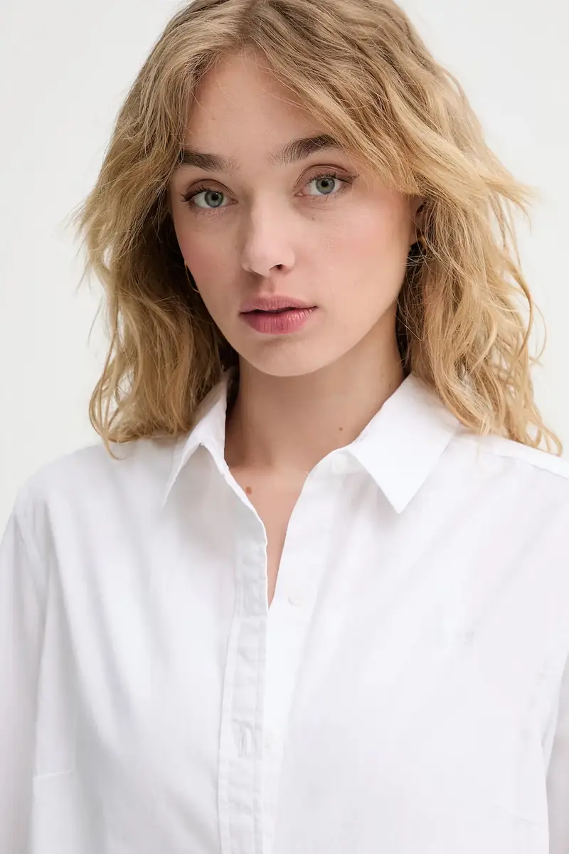 Levi's camicia in cotone THE CLASSIC BW SHIRT donna colore bianco 34574 miniatura 4